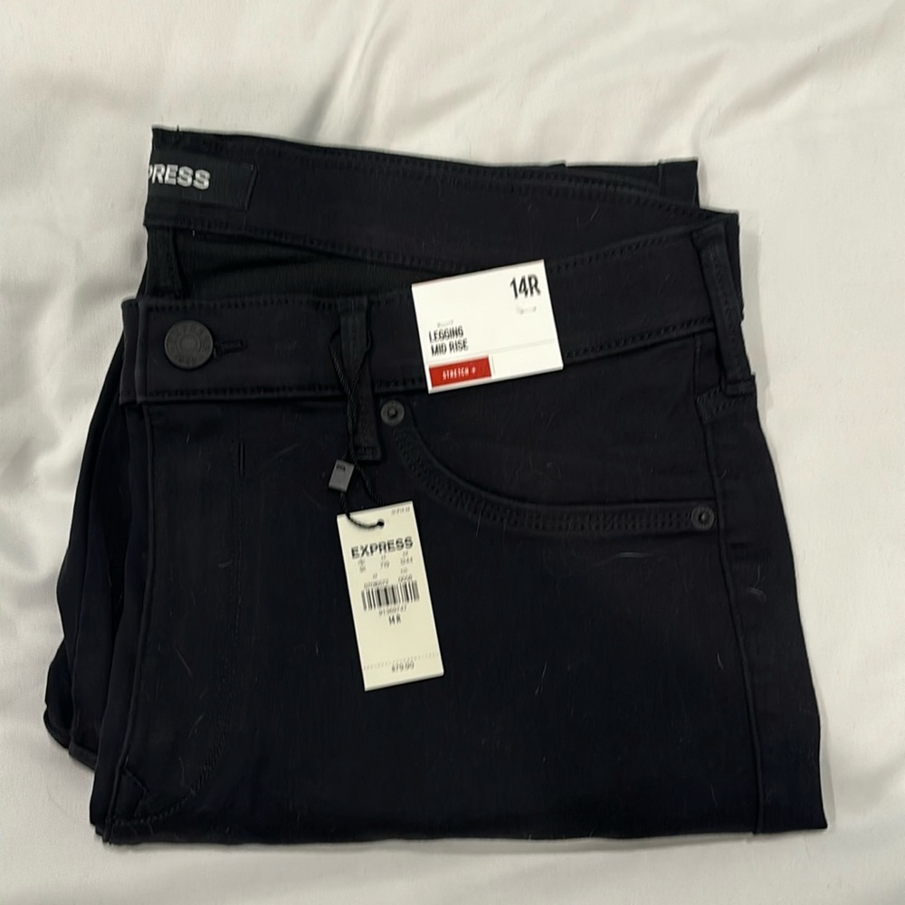 Express Mid Rise Jean Legging Size 14